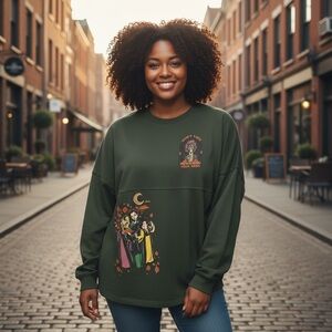 Disney Spirit Jersey Forest Green Long Sleeve Hocus Pocus